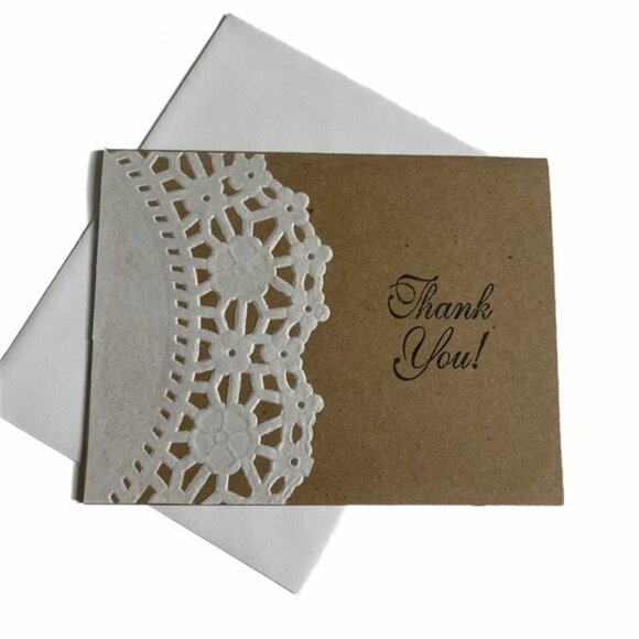 Special Doily Thank You Card Bundle Set of 6 - Picture 6 of 12